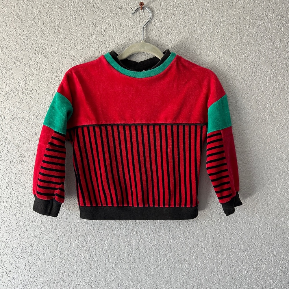 Handstands Vintage Colorblock Sweater Sz 4T
